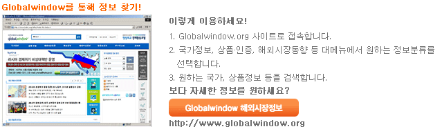 대한무역투자진흥공사의 통계를 이용한 시장 조사 방법의 예 